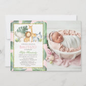 Invitation Bautizo Niña Invitacion De bautizo Niña Baptême (Devant)