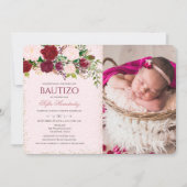 Invitation Bautizo Niña Invitacione De bautizo Niña Baptême (Devant)