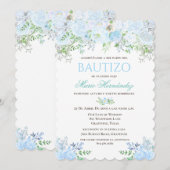 Invitation Bautizo Niño Invitacione De bautizo Niño Baptême (Devant / Derrière)