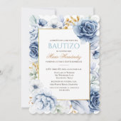 Invitation Bautizo Niño Invitacione De bautizo Niño Baptême (Devant)