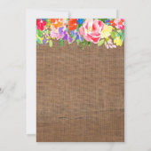 Invitation Bautizo y 1er cumple, floraux mexicains brillants (Dos)