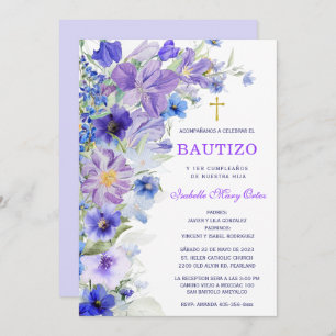 Invitation Bautizo Y Primer Añito de nuestro hija