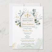 Invitation Bautizo y Primer Cumpleanos de Mellizos (Devant)