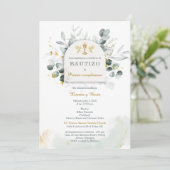 Invitation Bautizo y Primer Cumpleanos de Mellizos (Debout devant)