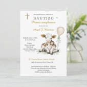 Invitation Bautizo y Primer Cumpleaños Niño (Debout devant)