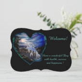 Invitation Bay at Night, Dolphin Love, Ajouter votre texte (Debout devant)