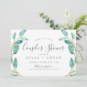 Invitation Bayou Botanical Greenery | Douche de couple (Debout devant)