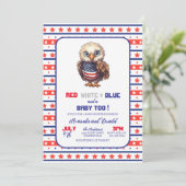 Invitation BB Rouge Blanc et Bleu Patriotique 4 ju (Debout devant)