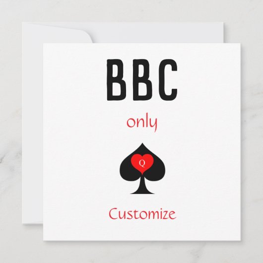 Invitation BBC Seule pique lame signe Thunder_Cove (Devant)