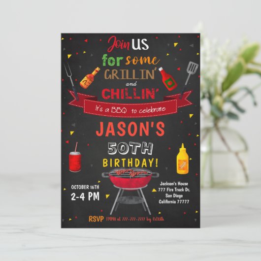 Invitation BBQ (Debout devant)