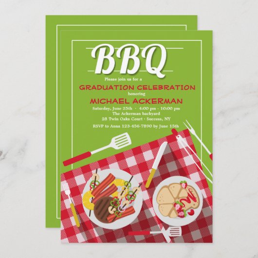 Invitation BBQ (Devant / Derrière)