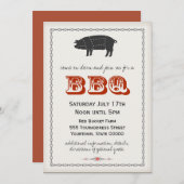Invitation BBQ (Devant / Derrière)