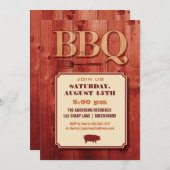 Invitation BBQ (Devant / Derrière)