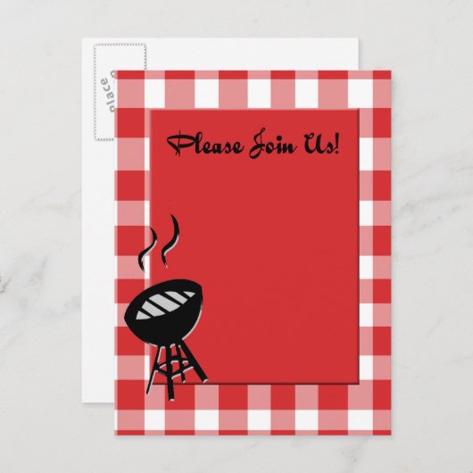 invitation bbq (Devant / Derrière)