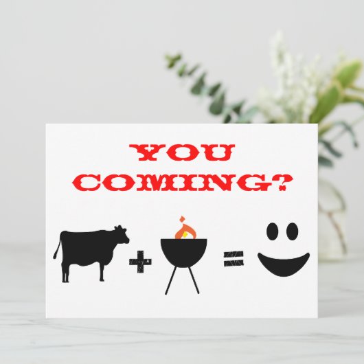 Invitation BBQ (Debout devant)