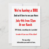 Invitation BBQ (Dos)