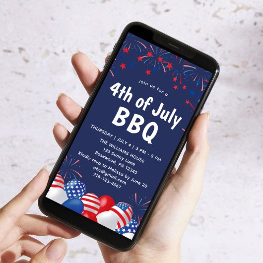 Invitation BBQ 4 juillet