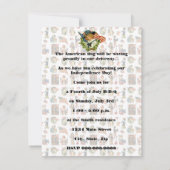 Invitation BBQ 4 juillet vintage (Dos)