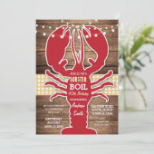 Invitation BBQ à ébullition de homard N'importe quel âge Anni (Debout devant)