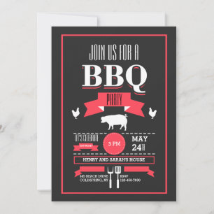 Invitation BBQ à la mode