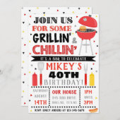Invitation BBQ Adulte BBQ Invitation Anniversaire (Devant / Derrière)