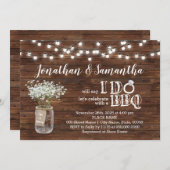 Invitation BBQ avant que je ne fasse des couples douche chic  (Devant / Derrière)