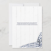 Invitation BBQ avec Marine et Bleu clair (Dos)