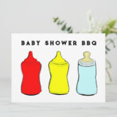 Invitation BBQ Baby Shower (Debout devant)