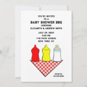 Invitation BBQ baby shower (Devant)