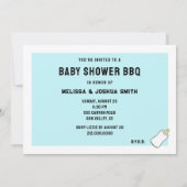 Invitation BBQ Baby Shower d'été (Dos)