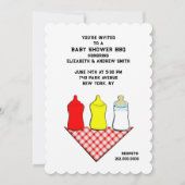 Invitation BBQ Baby shower été (Devant)