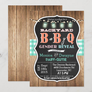 Invitation BBQ Baby Shower pour les futurs parents