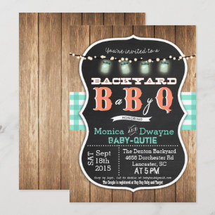 Invitation BBQ Baby Shower pour les futurs parents