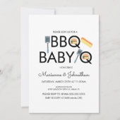Invitation BBQ Barbecue Bébé Kabobs Baby Shower (Devant)