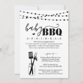 Invitation BBQ bébé - Bébé Sprinkle Baby Q BaByQ Barbeque (Devant)