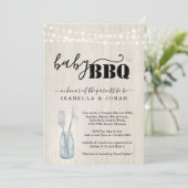 Invitation BBQ Bébé - Couples Bébé Q Barbeque (Debout devant)