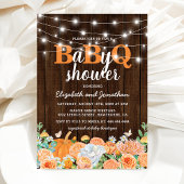 Invitation BBQ Bébé Couples douche | Barbecue BaByQ Automne