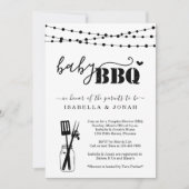 Invitation BBQ Bébé - Couples Douche Bébé Q BaByQ Barbeque (Devant)
