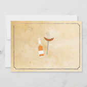 Invitation BBQ & BIÈRES Fête d'anniversaire N'importe quel âg (Dos)