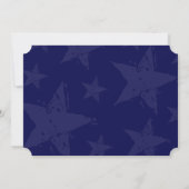 Invitation BBQ blanc et bleu 4 juillet (Dos)