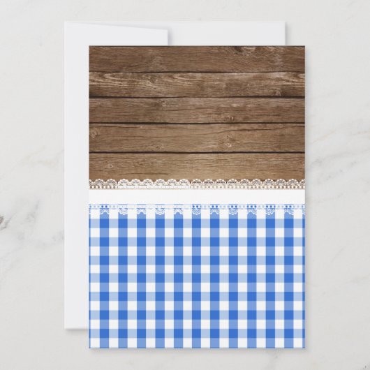 Invitation BBQ - Bleu (Dos)