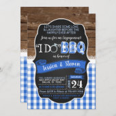 Invitation BBQ - Bleu (Devant / Derrière)