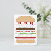 Invitation BBQ Burger (Debout devant)