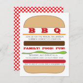 Invitation BBQ Burger (Devant / Derrière)