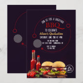 Invitation BBQ Burgers (Devant / Derrière)