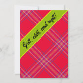 Invitation BBQ Country – Thème Grillou Plaid Rusti (Dos)