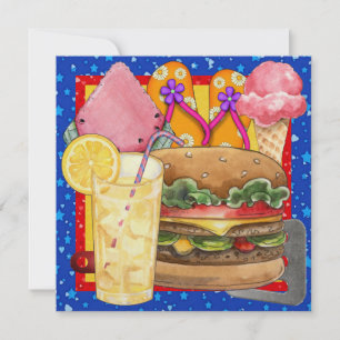 Invitation BBQ - Cuisine - Fête ! SRF