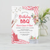 Invitation BBQ d'anniversaire (Debout devant)