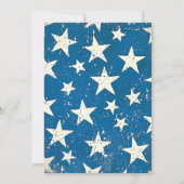 Invitation BBQ dans le jardin du 4 juillet moderne I Drapeau  (Dos)