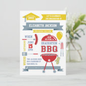 Invitation BBQ Dégradé Moderne (Debout devant)